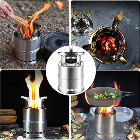 Dsen Dsen Gaskocher Tragbar Kocher, Holzofen Campingkocher Outdoor, (1-St)  Газовая плита Dsen Портативная дровяная печь Походная печь для улицы (1 шт.)