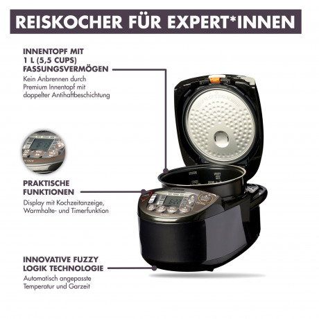 Zojirushi Zojirushi Reiskocher NL-GAQ10, 610,00 W, Dampffunktion, Fuzzy Logik Technologie  Рисоварка Zojirushi NL-GAQ10, 610,00 Вт, функция пара, технология нечеткой логики