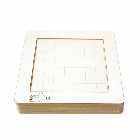 SINASPIELZEUG Holzspielzeug Raster-Tablett Klein 4er Pack Деревянный поднос для игрушек