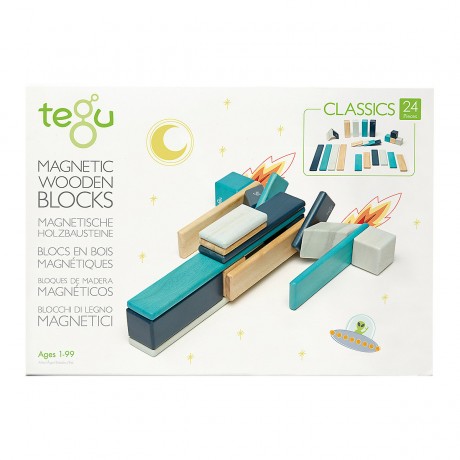TEGU TEGU 5700509 Magnetisches Holzset blau TEGU 5700509 Набор деревянных магнитов синий