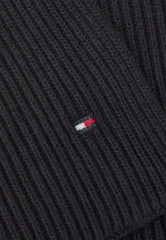 Tommy Hilfiger ESSENTIAL FLAG SCARF Scarf black ШАРФ ESSENTIAL FLAG Шарф черный