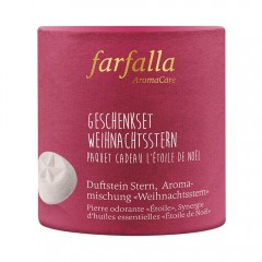 Farfalla Weihnachtsstern Geschenkset Duftstein Stern &amp; Mischung  Пуансеттия подарочный набор ароматический камень звезда и смесь