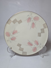 Mitterteich Bavaria Фарфоровое чайное трио с цветочным и геометрическим узором, Германия, 1960-70гг.