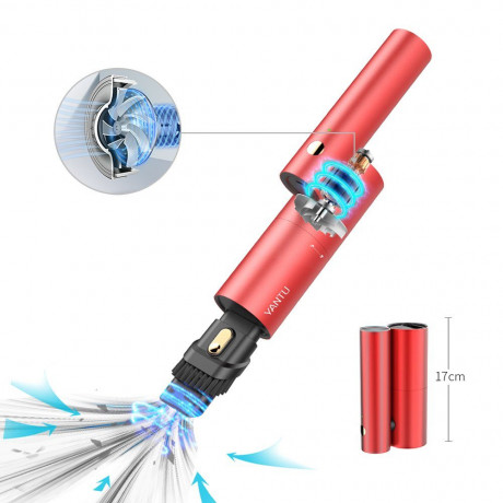 Evermotor Evermotor Akku-Handstaubsauger Autostaubsauger 270° Drehwinkel, Waschbarer Filter, beutellos Blau Беспроводной ручной пылесос Evermotor, автомобильный пылесос, угол поворота 270°, моющийся фильтр, без мешка