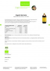 Krauterhaus Sanct Bernhardt Organic Noni Juice, 1-л-бутылка