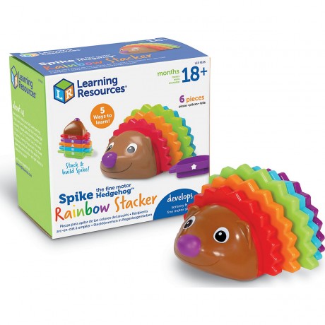 Learning Resources® Spike der Feinmotorik-Igel® Regenbogen-Steckformchen Spike the Fine Motor Hedgehog® Rainbow Shaper