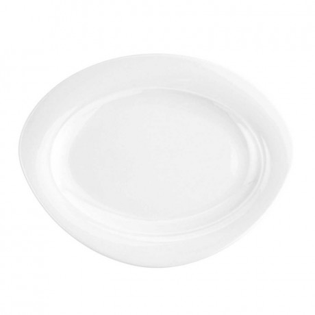 Seltmann Weiden Seltmann Weiden Trio Weiss Servierplatte oval 30,5x24 cm Seltmann Weiden Trio Белая сервировочная тарелка овальная 30,5x24 см