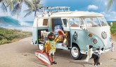 PLAYMOBIL 70826 Volkswagen T1 Camping Bus als hellblauer Surfer-Van, Плеймобил 70826 Кемпинг автобус Т1 для серфингистов