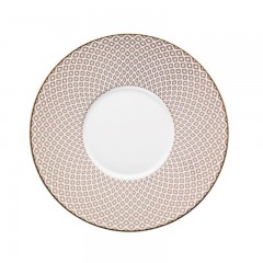 Rosenthal Rosenthal Francis Carreau Beige Suppen-Untertasse gross 18 cm Блюдце для супа Rosenthal Francis Carreau бежевое большое 18 см