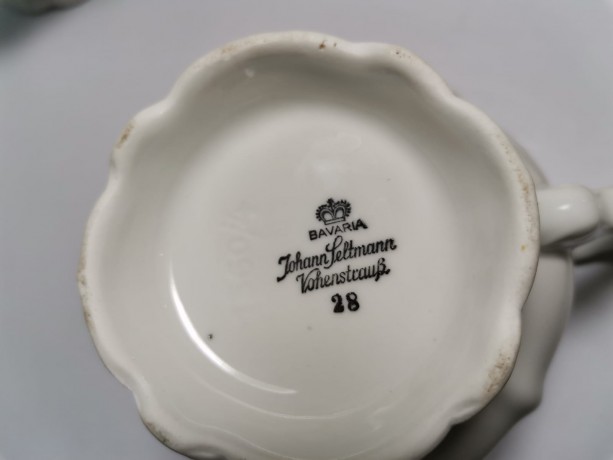 Johann Seltmann Bavaria Vohenstrauss, Иоганн Зельтманн Чайный набор "Вохенштраусс", 3 предмета, 1949-1955гг.