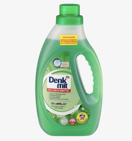 Denkmit Denkmit  Vollwaschmittel für strahlendes Weiß, Сверхмощное моющее средство для бриллиантовой белизны, 20 загрузок