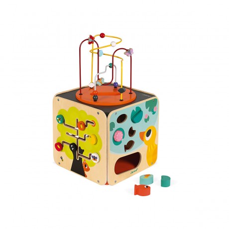 Janod J08256 Activity Und Motorikwurfel 8 Funktionen 8 J08256 Кубик активности и моторики 8 функций 8