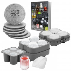 Moritz &amp; Moritz Moritz &amp; Moritz Eiswucrfelformen 3-er Set  grau Набор форм для кубиков льда Moritz &amp;amp; Moritz, 3 шт.