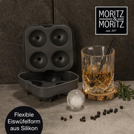 Moritz & Moritz Moritz & Moritz Eiswucrfelformen 3-er Set  grau Набор форм для кубиков льда Moritz &amp; Moritz, 3 шт.