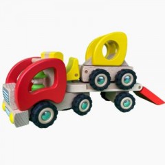 goki Tieflader mit Radlader Низкорамная платформа с колесным погрузчиком