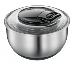 Kucchenprofi KUcCHENPROFI Salatschleuder TURBO schwarz/ silber Салатница K=CHENPROFI ТУРБО