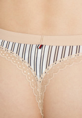 Tommy Hilfiger THONG Thong nola beige ТОНГ стринги нола бежевый