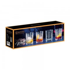 Nachtmann Nachtmann Square Whiskey Glas Set 4-tlg. 345 ml / h: 10,2 cm / d: 8,2 cm Набор бокалов для виски Nachtmann Square из 4 предм. 345 мл/ч: 10,2 см/д: 8,2 см