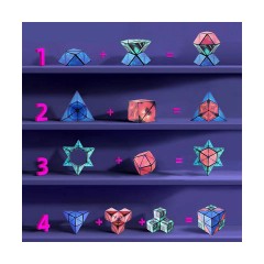 Hocan 3D geometrischer magnetischer Wurfel Padagogisches Spielzeug 3D Геометрический Магнитный Куб Обучающая Игрушка