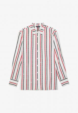 Tommy Hilfiger ADAPTIVE DOT STRIPE REGULAR FIT Button-down blouse optic white th multi ADAPTIVE DOT STRIPE REGULAR FIT Блузка на пуговицах оптический белый й мульти