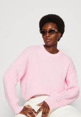Tommy Hilfiger CABLE ALL OVER SWEATER Jumper iconic pink СВИТЕР ПО ВСЕМУ КАБЕЛЮ джемперы культовый розовый