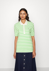 Tommy Hilfiger REG STRIPE  Polo shirt Breton White/Spring Lime REG STRIPE Рубашка поло Бретонский белый/Весенний лайм