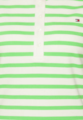 Tommy Hilfiger REG STRIPE  Polo shirt Breton White/Spring Lime REG STRIPE Рубашка поло Бретонский белый/Весенний лайм