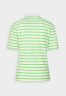 Tommy Hilfiger REG STRIPE  Polo shirt Breton White/Spring Lime REG STRIPE Рубашка поло Бретонский белый/Весенний лайм
