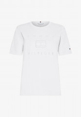 Tommy Hilfiger REGULAR METALLIC C-NK TEE SS Basic T-shirt th optic white REGULAR METALLIC C-NK TEE SS Базовая футболка й оптический белый