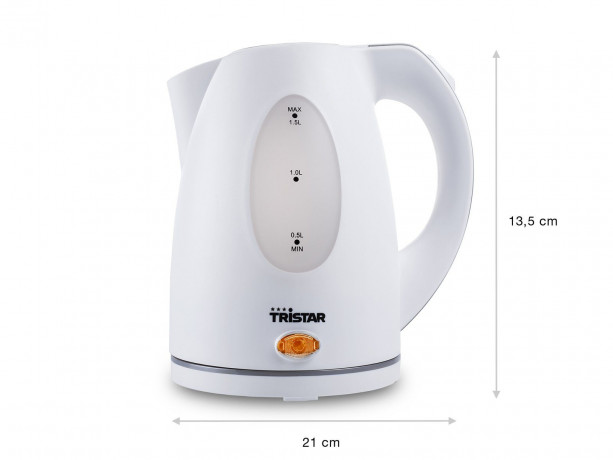Tristar Tristar Wasserkocher Tristar WK-1324 Wasserkocher schnurlos, BPA-frei, Uberhitzungsschutz W, 1.50 l, 2000 W Чайник Tristar Чайник Tristar WK-1324 беспроводной, без BPA, защита от перегрева Вт, 1,50 л, 2000 Вт