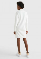 Tommy Hilfiger HALF ZIP Jumper dress ecru HALF ZIP Платье-джемпер экрю