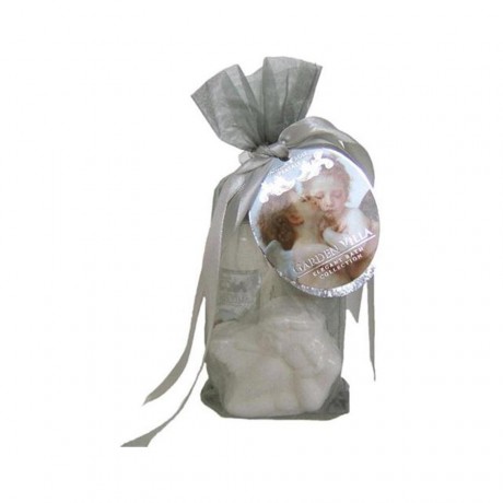 Village (Вилладж) Vitamin E Organza Set White Musk, Shower Gel Гель для душа 65 мл + Body Lotion Лосьон для тела 65 мл + Bath Fizzer 50 г / 1 шт.