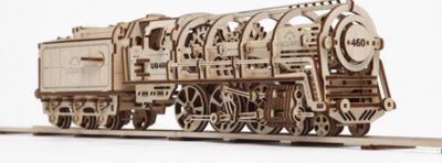 UGEARS Modellbausatz: Lokomotive + Tender Комплект модели: Локомотив + Тендер
