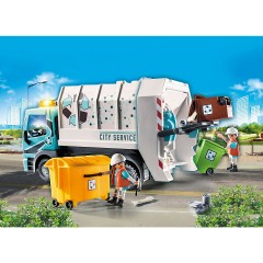 PLAYMOBIL 2er Set: 70885 Mullfahrzeug mit Blinklicht + 70816 Starter Pack Baustelle mit Seilwinde Набор из 2 предметов: 70885 мусоровоз с мигалкой + стартовый пакет 70816 строительная площадка с лебедкой