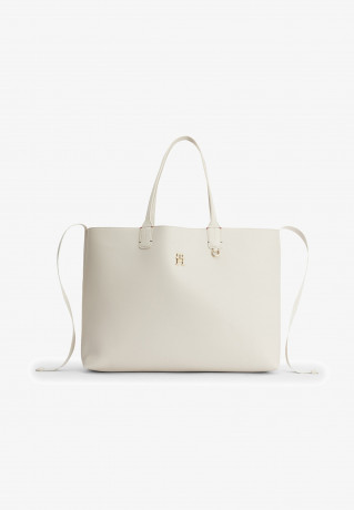 Tommy Hilfiger ICONIC TOMMY  SOLID Tote bag feather white ICONIC TOMMY SOLID Сумка-тоут перо белое