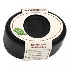 Spavivent Seifendose Flussigholz samtschwarz gross  Мыльница жидкое дерево бархат черный большая