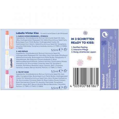 Labello Kiss Geschenkset Поцелуй подарочный набор