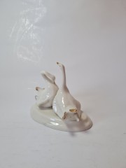 Capodimonte Фарфоровая фигурка "Пара лебедей",  11смx15см, Италия, 1960-1970гг.