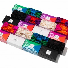 Silke London The Kate SILKE Hair Wrap Cerise Pinke &amp; Orange The Kate Шелковая повязка для волос