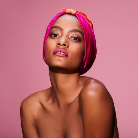 Silke London The Kate SILKE Hair Wrap Cerise Pinke & Orange The Kate Шелковая повязка для волос