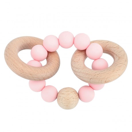 bieco Greifling Holz Natur mit Silikon Kugeln Baby Beissring 7cm Greifring 0 M Beissringe Клатча из натурального дерева с силиконовыми шариками Детское прорезыватель для зубов 7см Захватывающее кольцо 0 М Прорезыватель для зубов