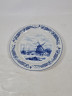 Тарелка десертная винтажная Freiberger Porzellan, Inglasur GDR "Мельница", фарфор, 18 см, Германия, 1960-70гг.