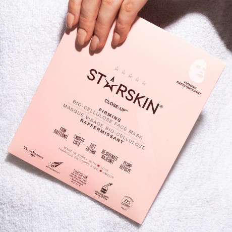 STARSKIN Close-Up™ Coconut Bio-Cellulose Firming Face Mask Кокосовая биоцеллюлозная укрепляющая маска для лица Close-Up™