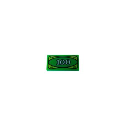 LEGO LEGO Geldschein 1x2 Fliese - Grun 3069bpx7 - 25x Плитка LEGO Banknote 1x2 — зеленая 3069bpx7 — 25x