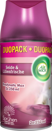 AirWick FreshMatic  Max Автоматика	 Аэрозоль	 Сменный блок для автоматического распылителя Seide и Lilienfrische, 500 мл
