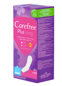 Carefree Slipeinlage Plus Long mit Frischeduft, 40 St, Карефри Прокладки ежедневные удлиненные Плюс с ароматом, 40 шт, 2 упаковки (80 шт)