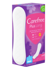 Carefree Slipeinlage Plus Long mit Frischeduft, 40 St, Карефри Прокладки ежедневные удлиненные Плюс с ароматом, 40 шт, 2 упаковки (80 шт)