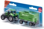 SIKU SIKU Super 1606 DEUTZ-FAHR mit Fortuna 2-Achs Anhanger SIKU Super 1606 DEUTZ-FAHR с двухосным прицепом Fortuna