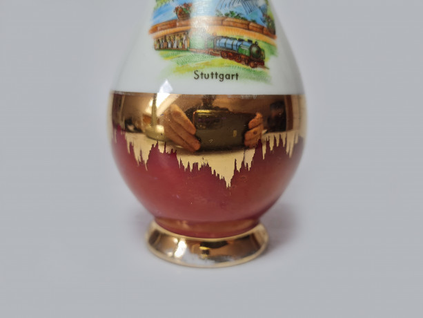 Lorenz Bavaria Ваза "Киллесберг" с обильной позолотой, 13 x 6см, Германия, 1960-70гг.