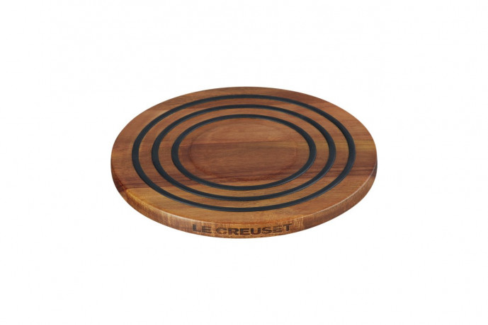 Le Creuset LE CREUSET Holzuntersetzer magnetisch braun LE CREUSET магнитные деревянные подставки
